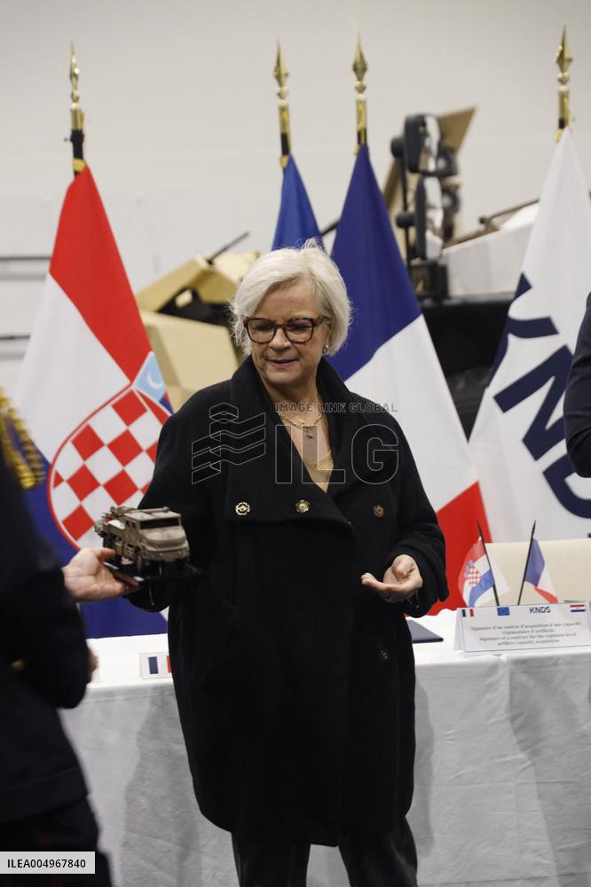 Vautrin Visit the Military Defence System Supplier KNDS - Versailles