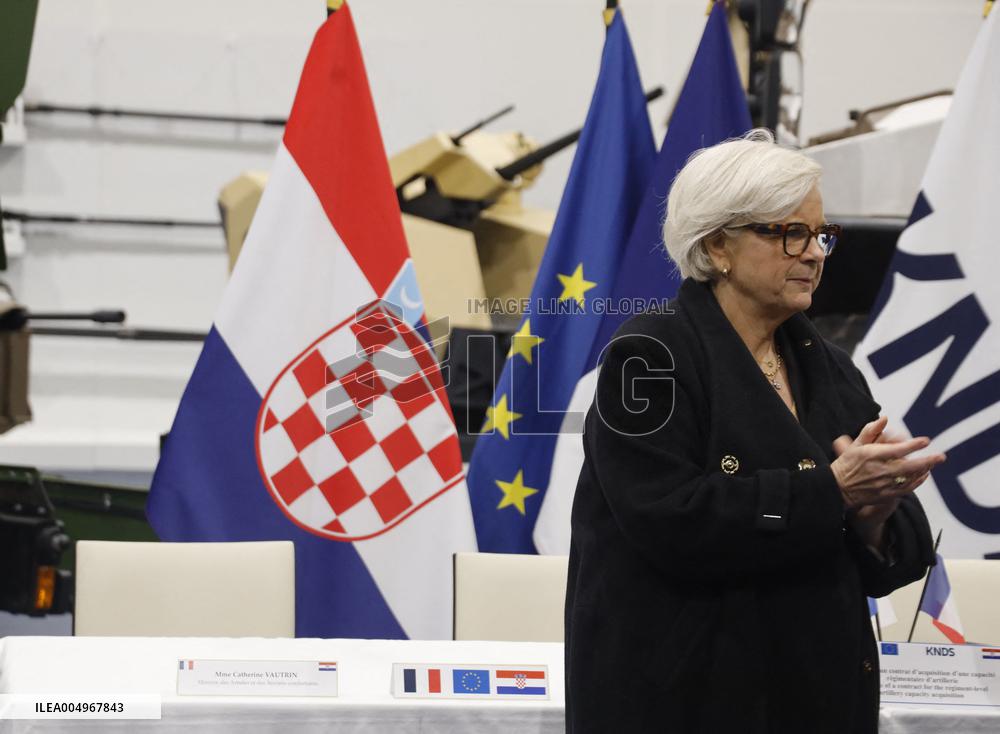 Vautrin Visit the Military Defence System Supplier KNDS - Versailles