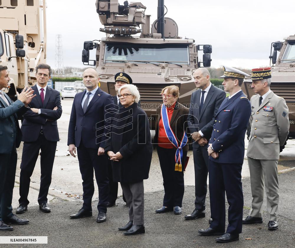 Vautrin Visit the Military Defence System Supplier KNDS - Versailles