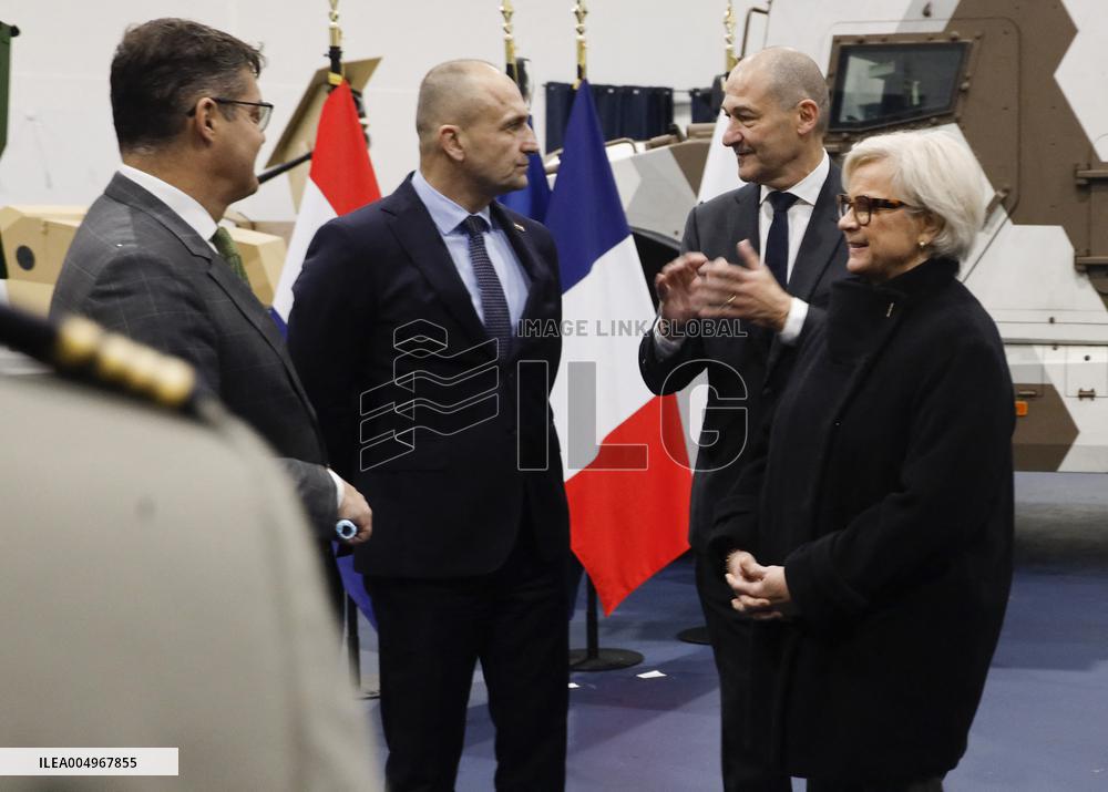 Vautrin Visit the Military Defence System Supplier KNDS - Versailles