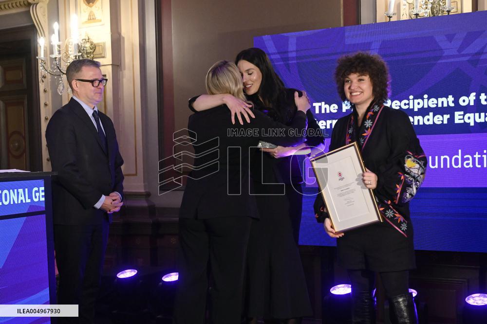 The International Gender Equality Prize ceremony in Tampere, Finland