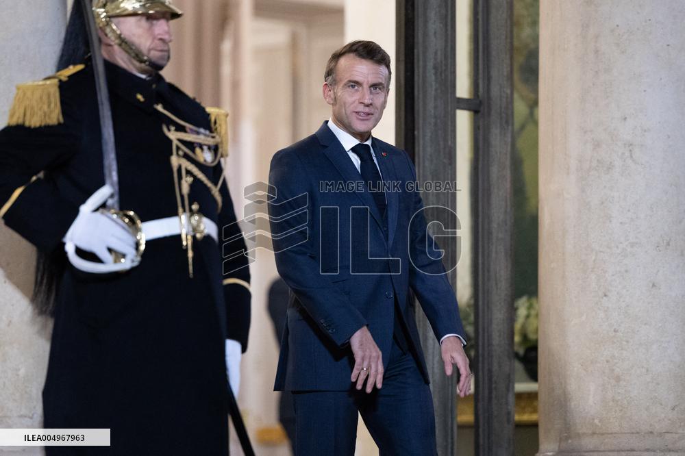 Emmanuel Macron meets with Croatia's Prime Minister Andrej Plenkovic - Paris