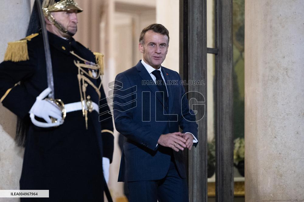 Emmanuel Macron meets with Croatia's Prime Minister Andrej Plenkovic - Paris