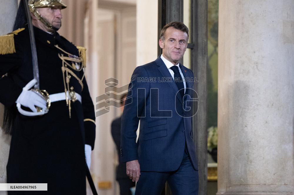 Emmanuel Macron meets with Croatia's Prime Minister Andrej Plenkovic - Paris