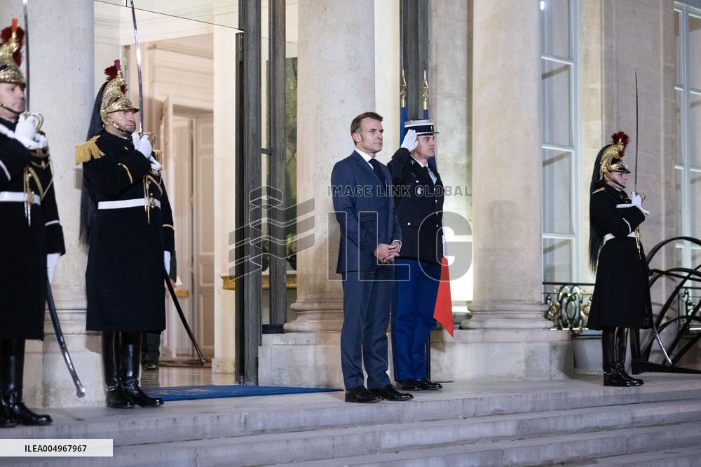 Emmanuel Macron meets with Croatia's Prime Minister Andrej Plenkovic - Paris