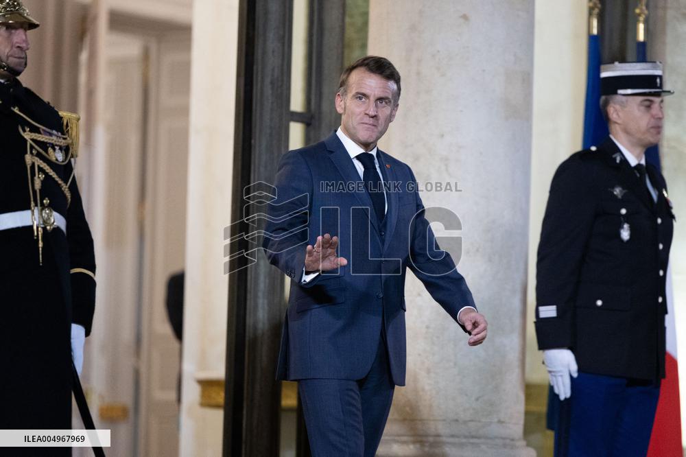 Emmanuel Macron meets with Croatia's Prime Minister Andrej Plenkovic - Paris
