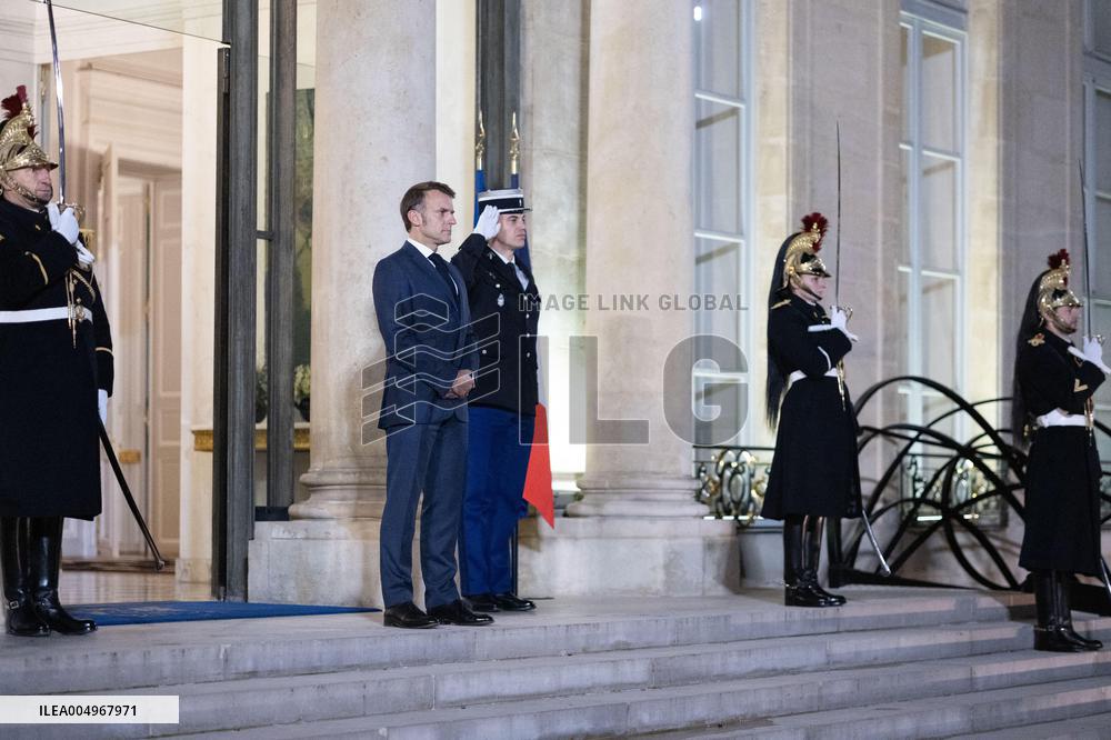 Emmanuel Macron meets with Croatia's Prime Minister Andrej Plenkovic - Paris
