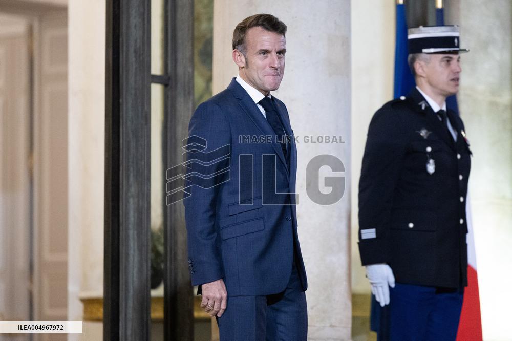Emmanuel Macron meets with Croatia's Prime Minister Andrej Plenkovic - Paris