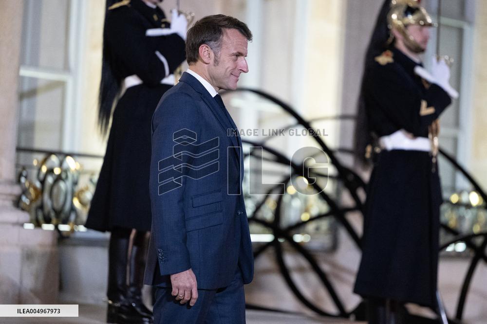 Emmanuel Macron meets with Croatia's Prime Minister Andrej Plenkovic - Paris