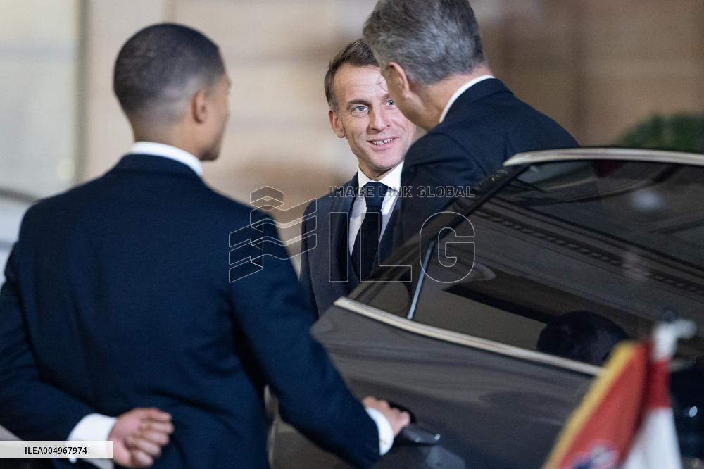 Emmanuel Macron meets with Croatia's Prime Minister Andrej Plenkovic - Paris