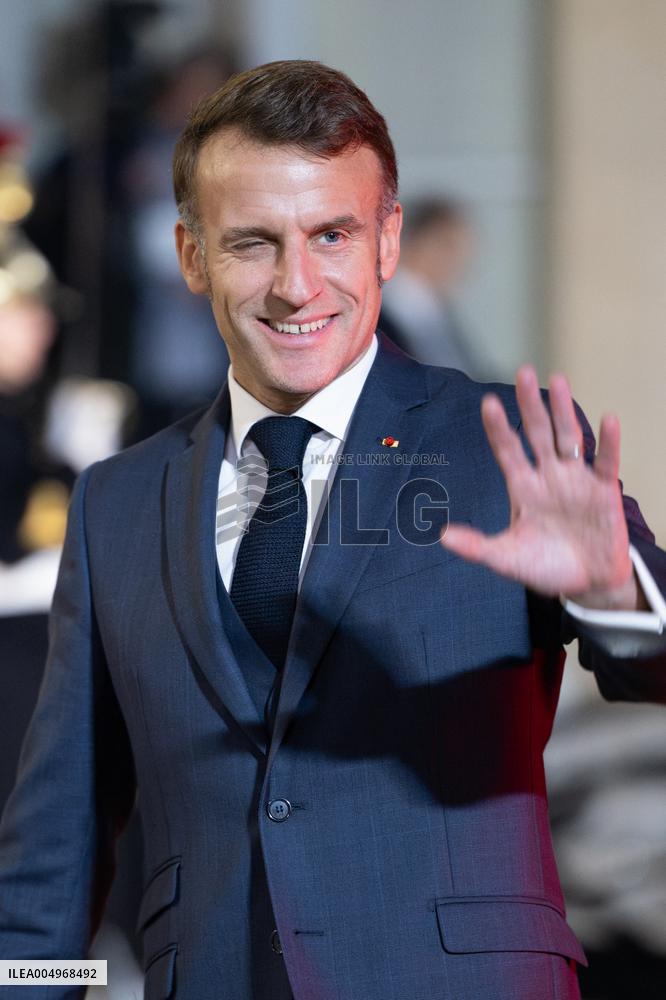 Emmanuel Macron meets with Croatia's Prime Minister Andrej Plenkovic - Paris