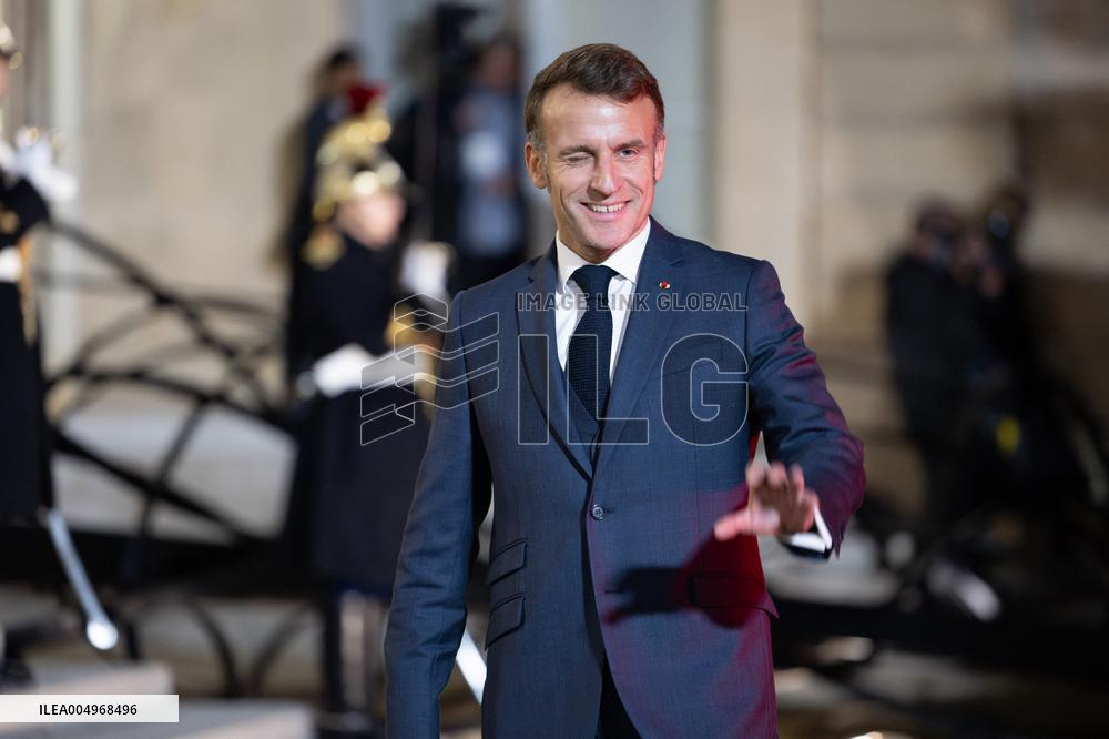 Emmanuel Macron meets with Croatia's Prime Minister Andrej Plenkovic - Paris