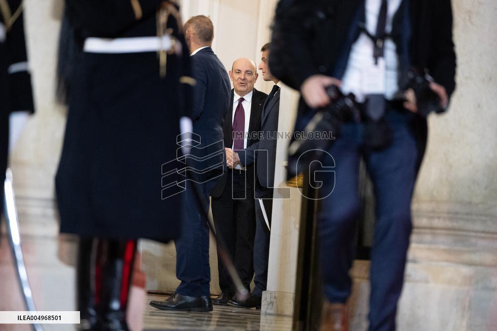 Emmanuel Macron meets with Croatia's Prime Minister Andrej Plenkovic - Paris