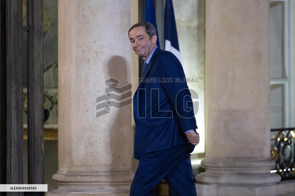 Official dinner with Croatia Prime Minister at the Elysee - Paris