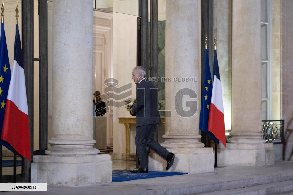 Official dinner with Croatia Prime Minister at the Elysee - Paris