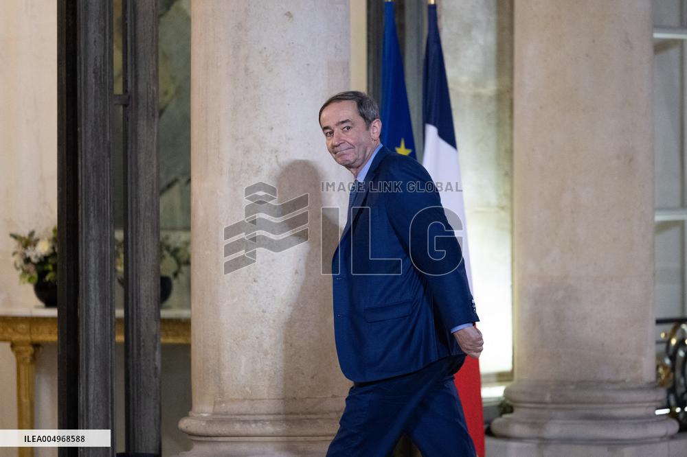 Official dinner with Croatia Prime Minister at the Elysee - Paris