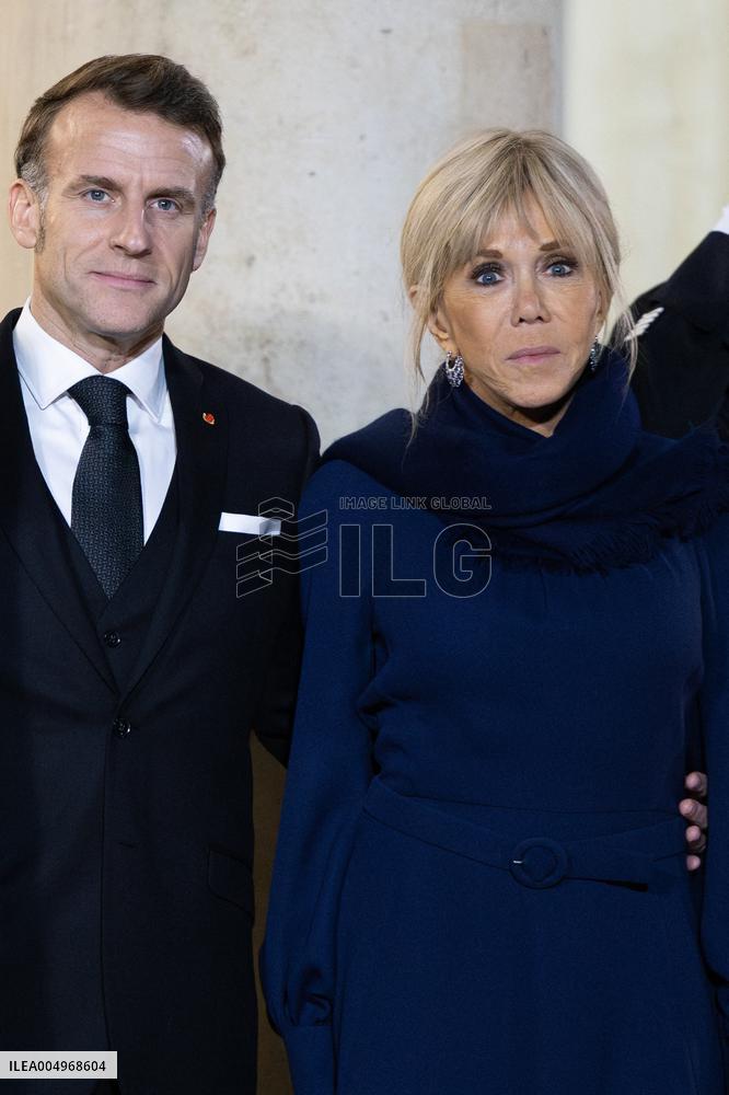 Official dinner with Croatia Prime Minister at the Elysee - Paris