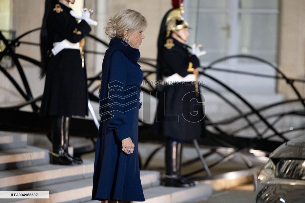 Official dinner with Croatia Prime Minister at the Elysee - Paris