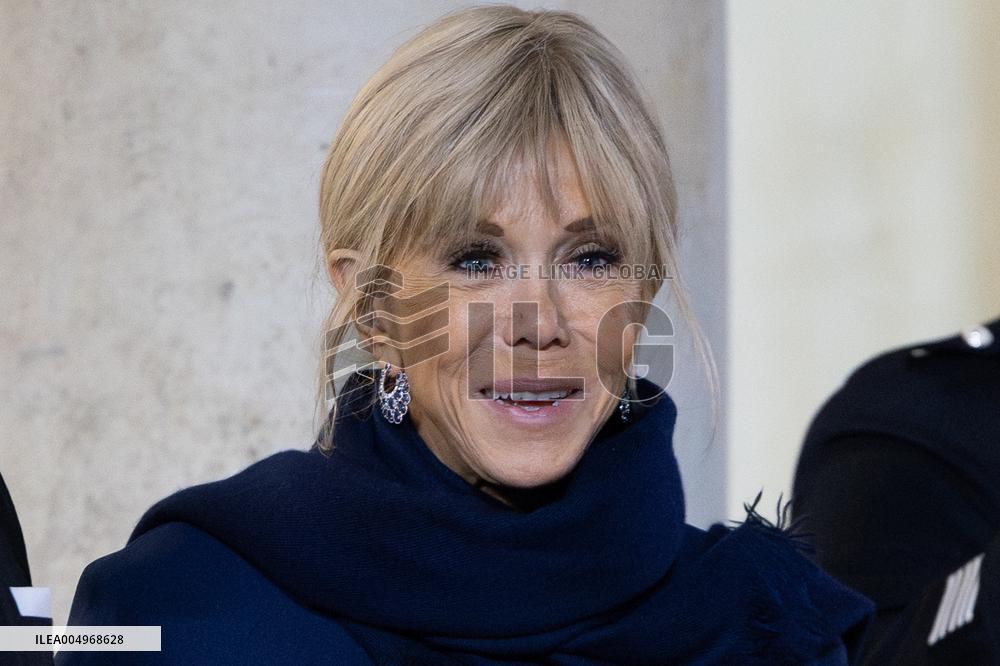 Official dinner with Croatia Prime Minister at the Elysee - Paris