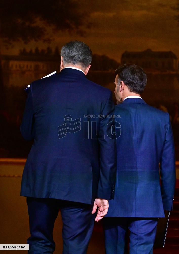 President Macron And PM Plenkovic Give A Press Conference - Paris