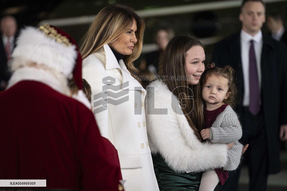 Melania Trump Participates in a Fundraiser for Toys for Tots