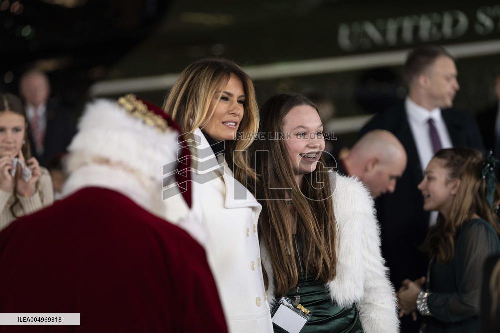 Melania Trump Participates in a Fundraiser for Toys for Tots