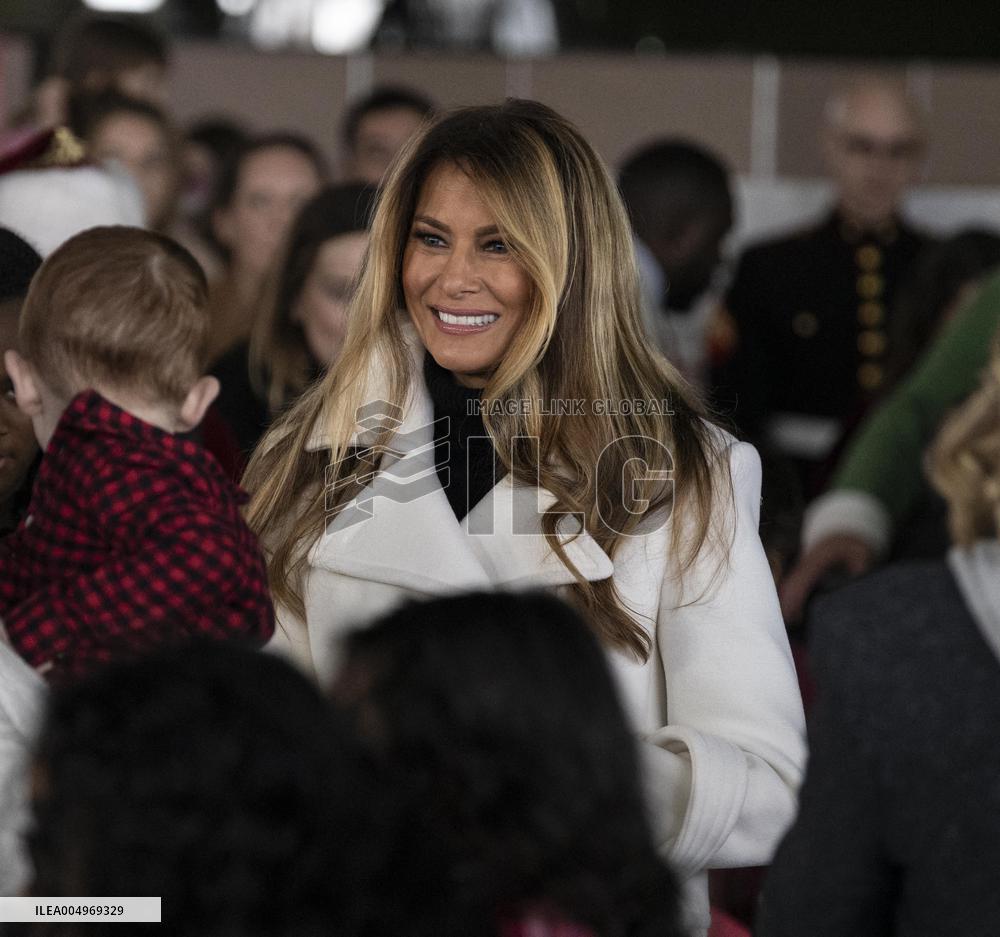 Melania Trump Participates in a Fundraiser for Toys for Tots