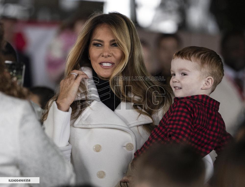 Melania Trump Participates in a Fundraiser for Toys for Tots