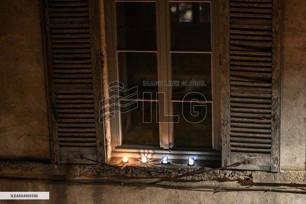 Religious Procession During Fete Des Lumieres 2025 - Lyon