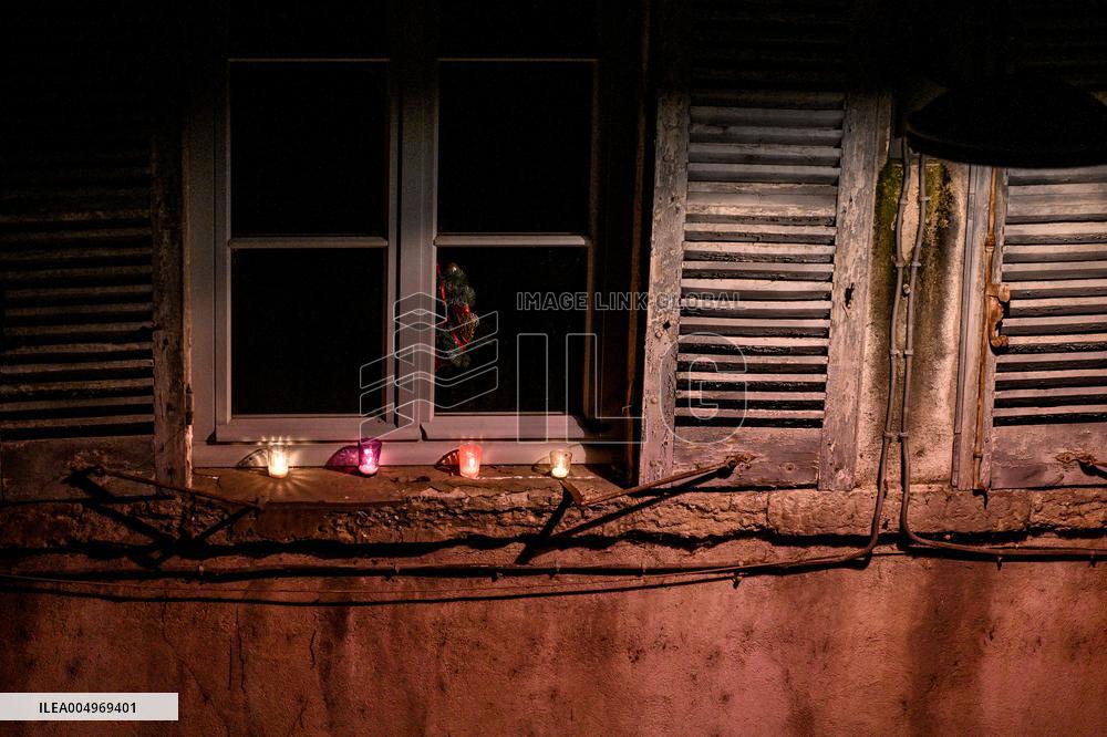 Religious Procession During Fete Des Lumieres 2025 - Lyon