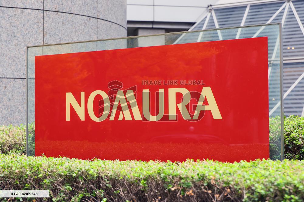 Nomura Securities signboard and logo