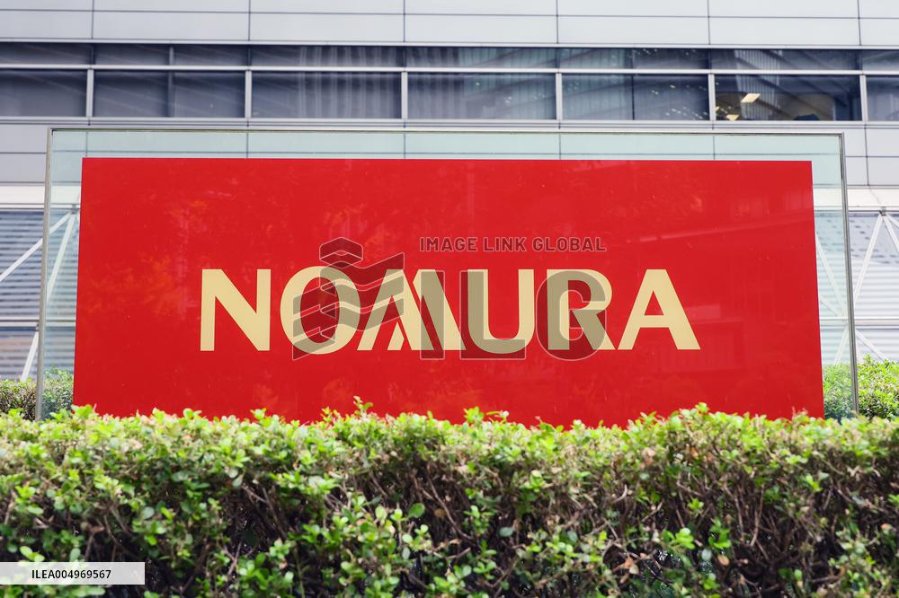 Nomura Securities signboard and logo