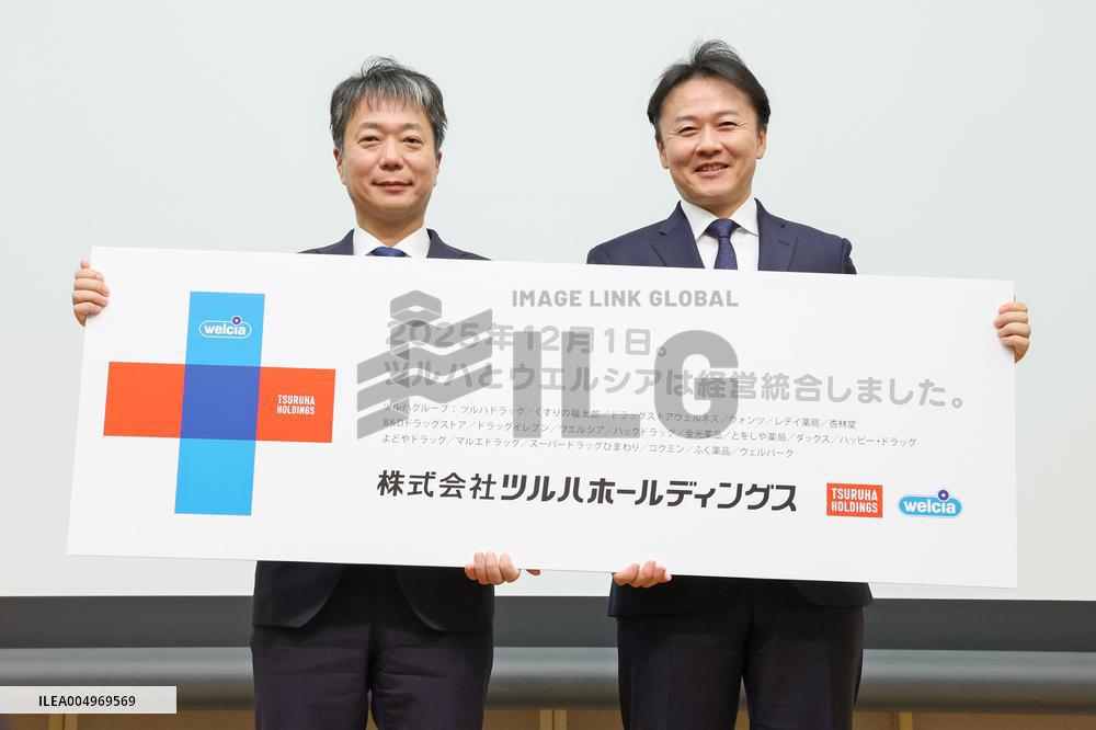 Tsuruha Holdings, Welcia Holdings, and Aeon Press Conference