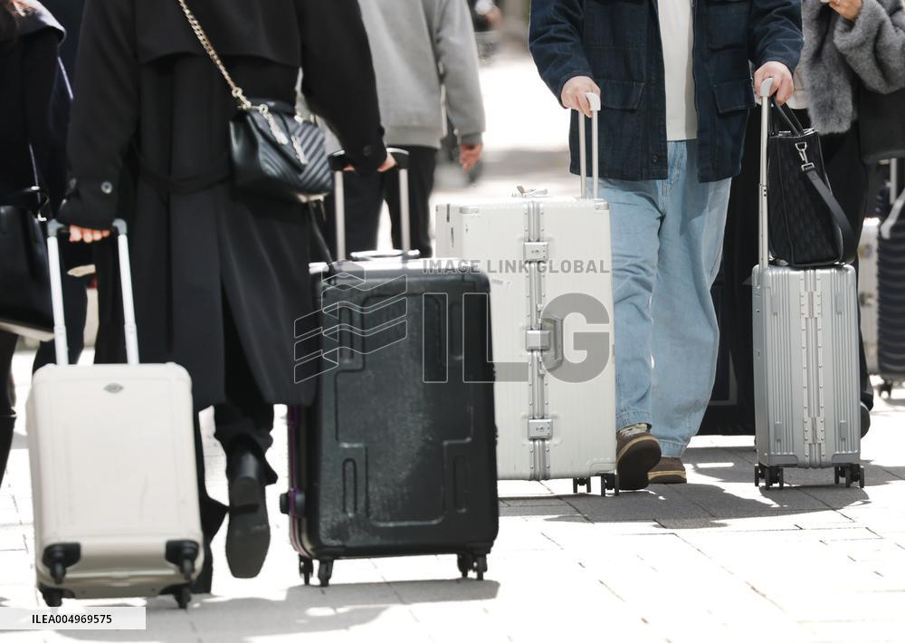 Inbound tourism, tourism, suitcase imagery