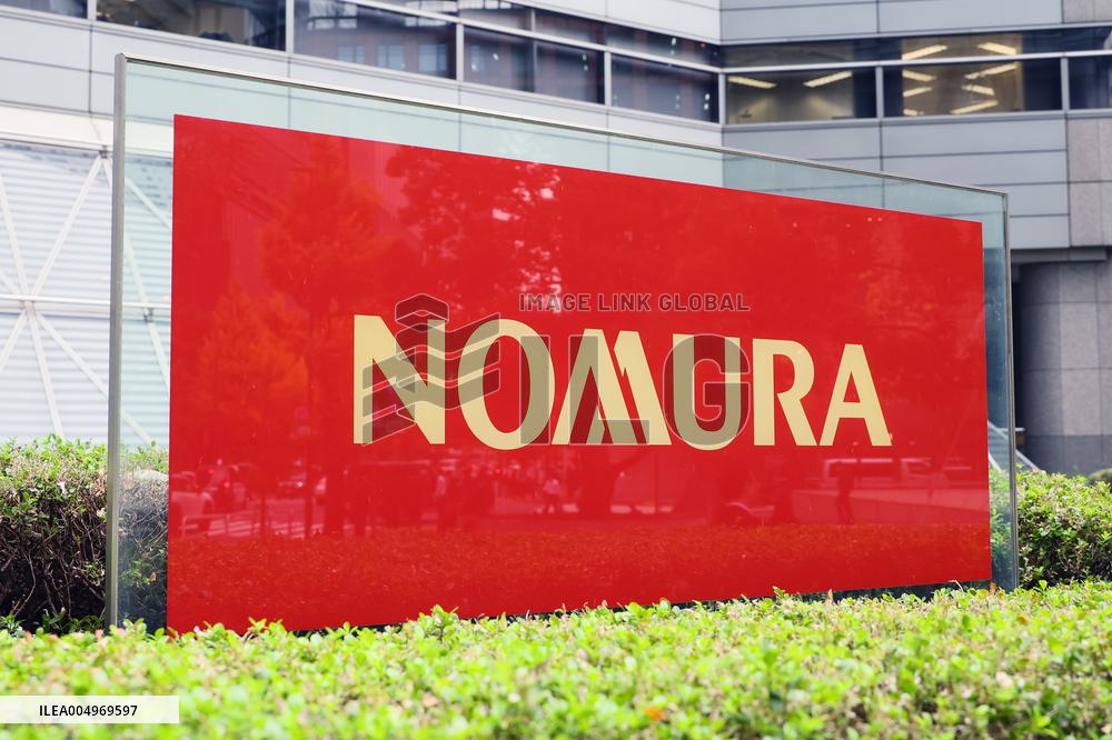 Nomura Securities signboard and logo