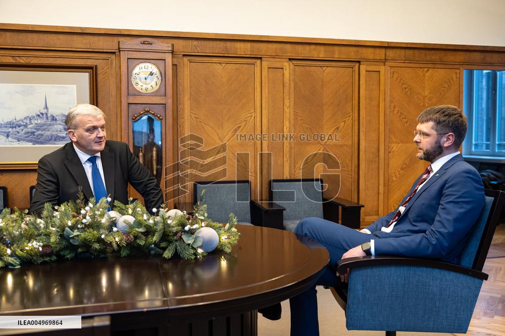 Jevgeni Ossinovski and Peeter Raudsepp met in the Tallinn City Government