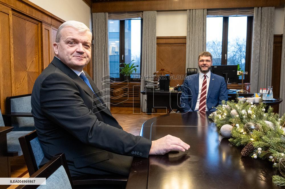 Jevgeni Ossinovski and Peeter Raudsepp met in the Tallinn City Government