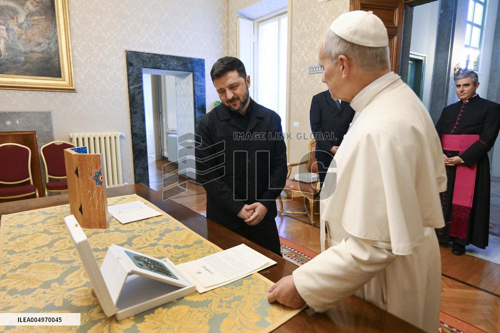Pope Leo XIV Meets Volodymyr Zelensky - Vatican