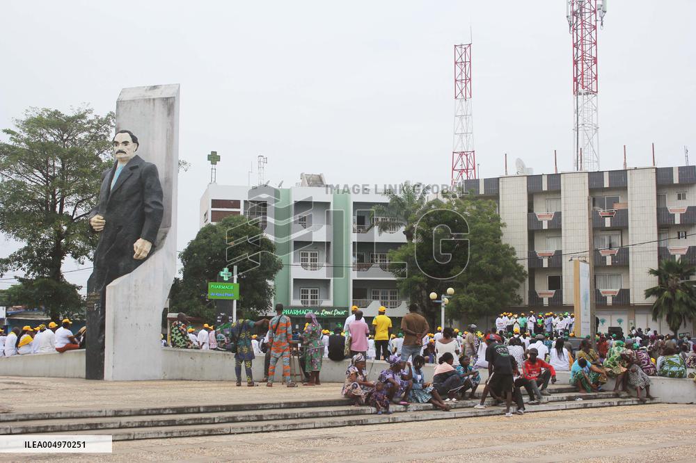 Protest Against The Attempted Military Coup In Benin - Cotonou