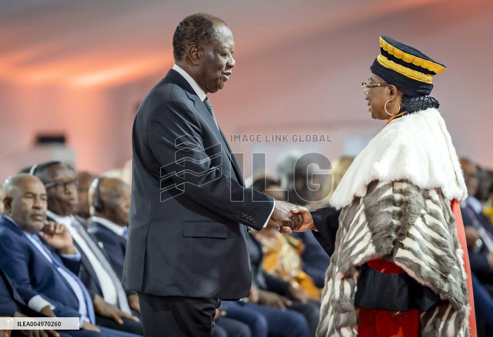 President Of Cote D'Ivoire Sworn-In - Abidjan