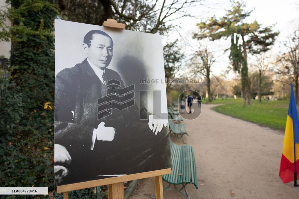 Inauguration of the Nicolae Titulescu walkway by Anne Hidalgo and the President of Romania - Paris AJ