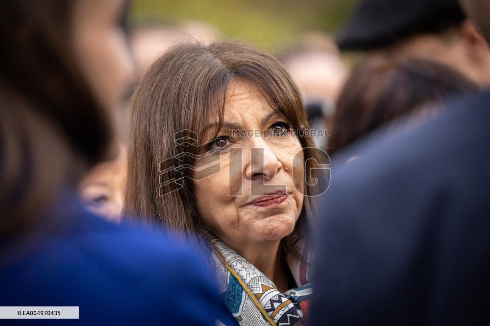 Inauguration of the Nicolae Titulescu walkway by Anne Hidalgo and the President of Romania - Paris AJ