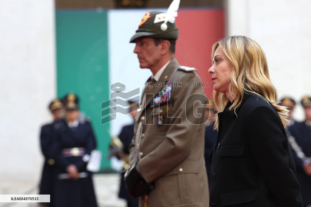 Giorgia Meloni Receives Volodymyr Zelenskyy - Rome