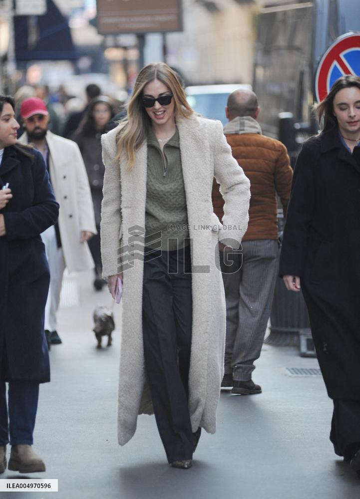 Chiara Ferragni Strolls Through The Streets Of Milan - Italy