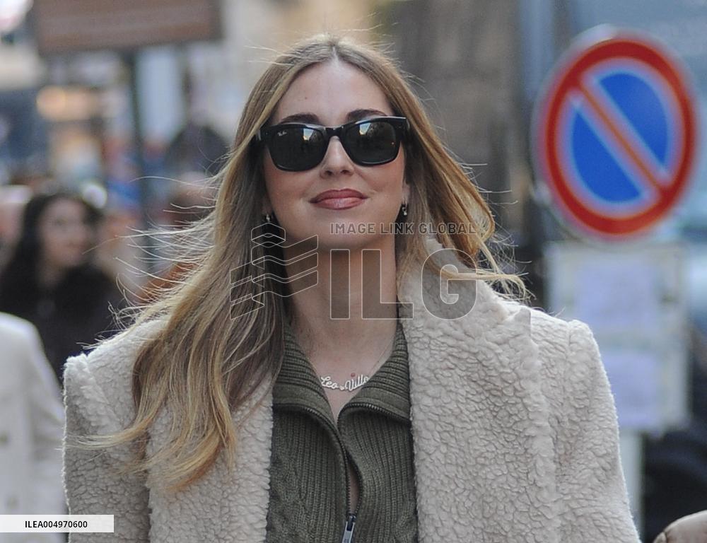 Chiara Ferragni Strolls Through The Streets Of Milan - Italy