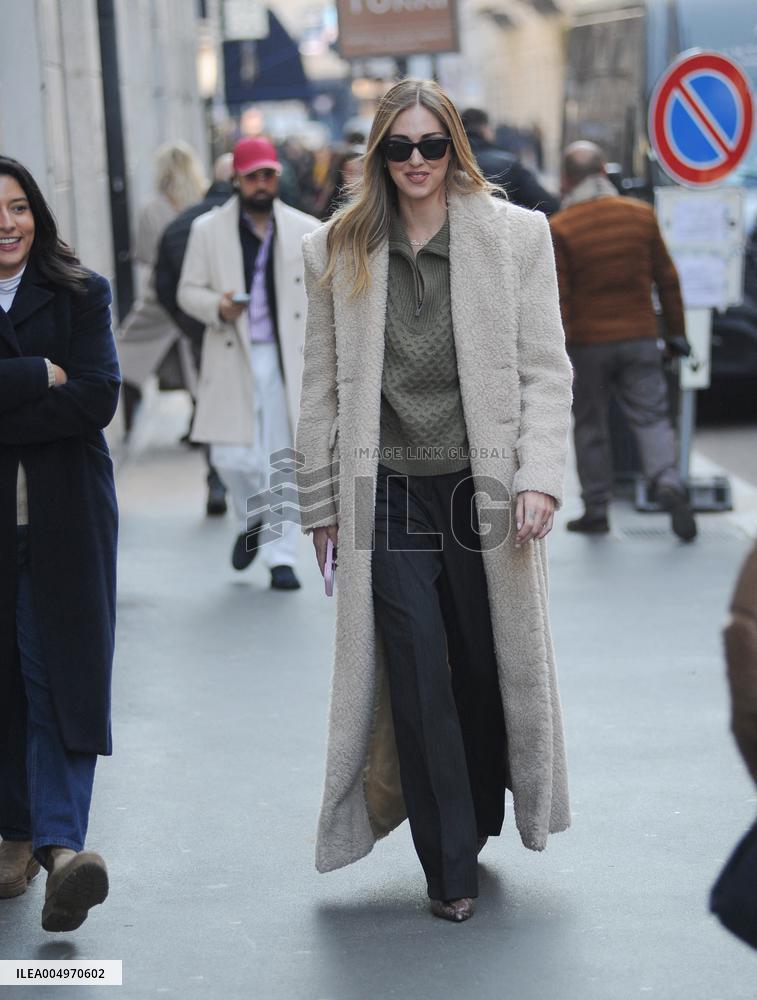 Chiara Ferragni Strolls Through The Streets Of Milan - Italy