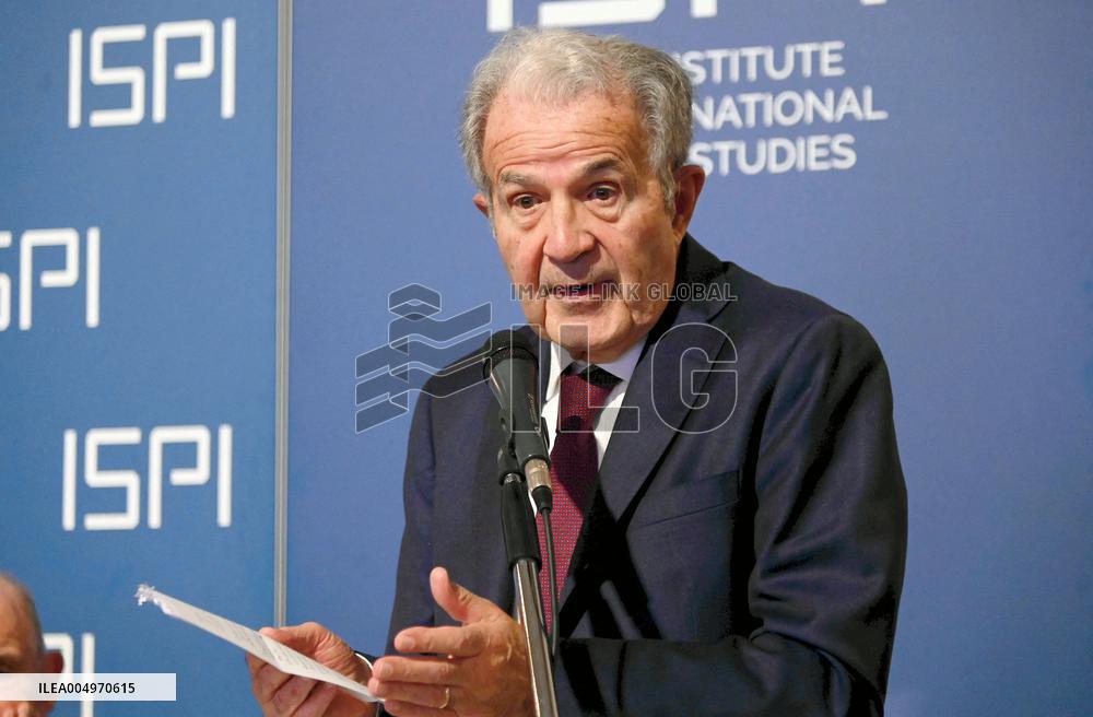 Mario Monti and Romano Prodi At ISPI 2025 Award Ceremony - Milan