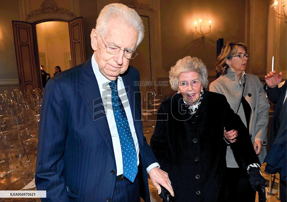 Mario Monti and Romano Prodi At ISPI 2025 Award Ceremony - Milan