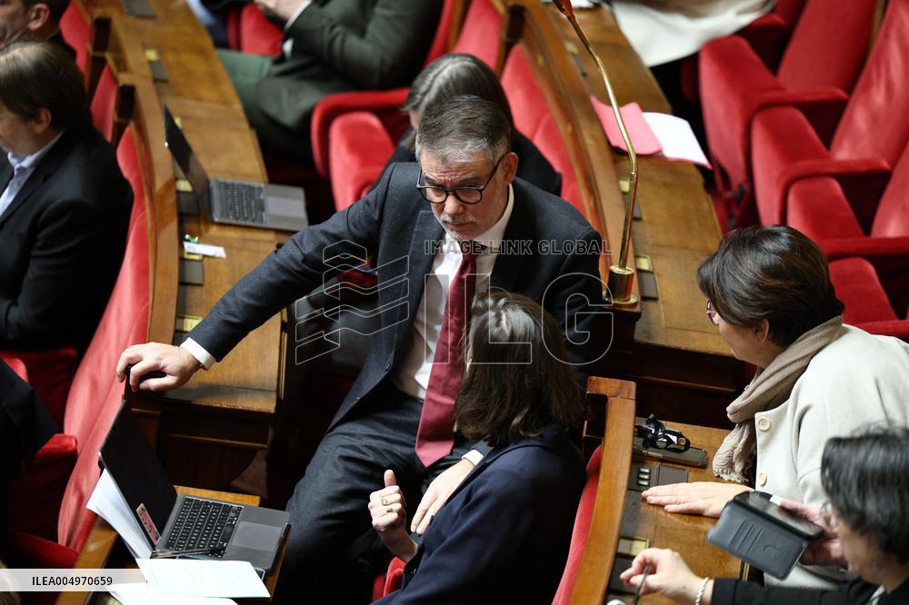 Vote of The 2026 Social Security Budget Bill at The National Assembly - Paris