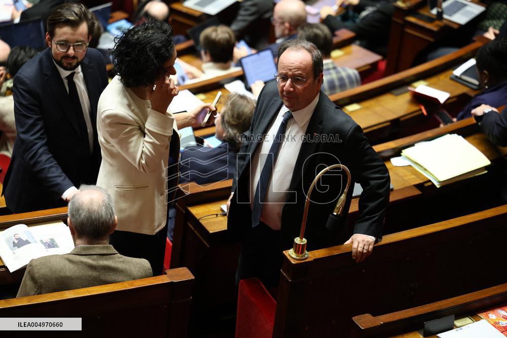 Vote of The 2026 Social Security Budget Bill at The National Assembly - Paris